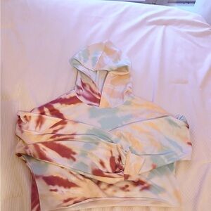 Tie-Dye Cropped Hoodie